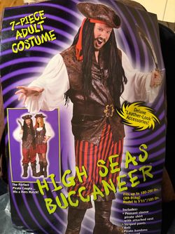 High Seas Buccaneer 7-Piece Adult Pirate Costume