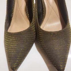 Alfani Dark Gold 3 Inch Heels- Size 8