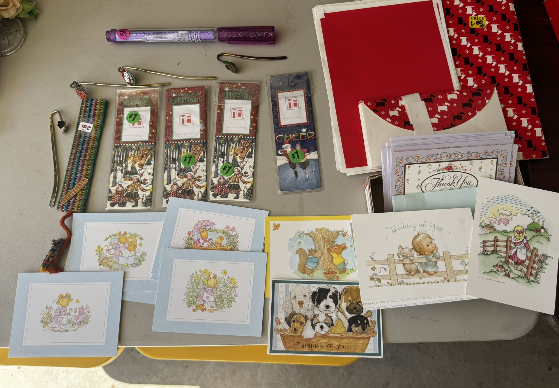Bookmarks, Stationary w/Matching Env,Empty Cards, “New York” Pen(See Descrip for Details)