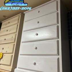 White Pinewood Luxury Dresser Cajonera De Pino Nuevas Blanca 