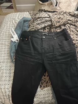 Purple jeans