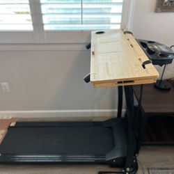 Walking Treadmill With Laptop Workbench Attachment 