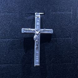 Jesus On Cross Silver Pendant 