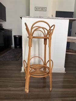 Rattan/Wicker 2-Tier Plant Stand