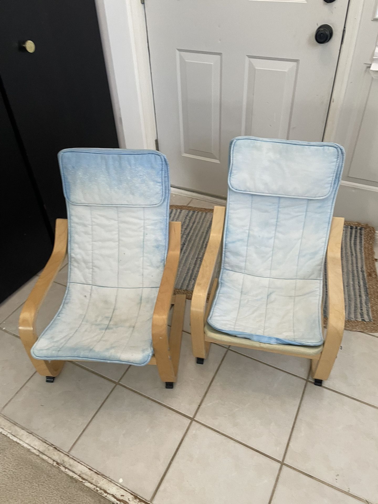 2 Ikea Poang Kids Chairs