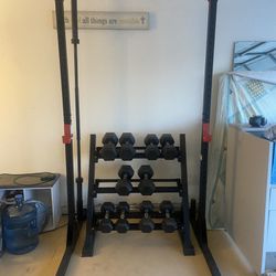 Weight Bench, Bars & Weights
