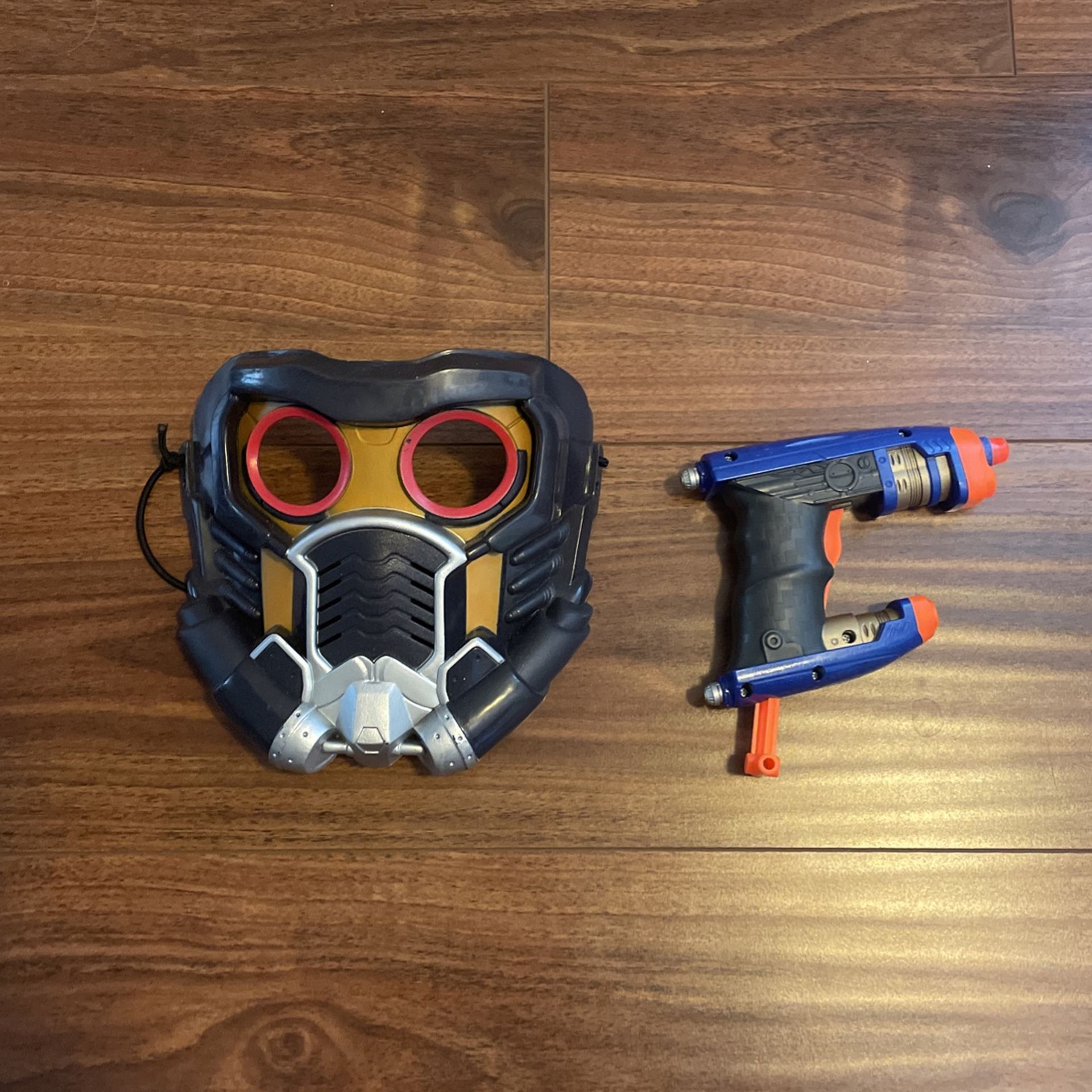 Star Lord Mask & Nerf Gun