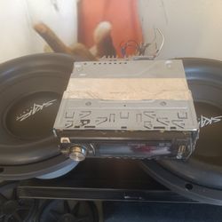 2 12 Scar Sub Woofers Barely Used Skrs  No Box 