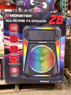 HUGE SALE! MONSTER Z6 ALL-IN-ONE PA SPEAKER BRAND NEW IN BOX ONLY $99.99