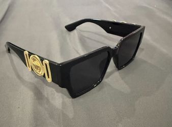 Versace Black And Gold Glasses
