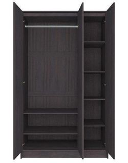 Homy Casa MARTINEZ WHITE 44.3" W x 17.7" D x 72" H Hanging Rail Wardrobe for Storage and Organization Open Box