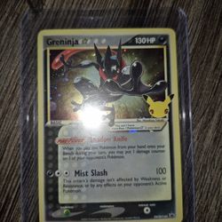 Greninja Gold Star Card 