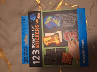 Numbers Scratch Art Stickers