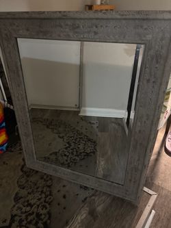 2 Gray Heavy Mirrors