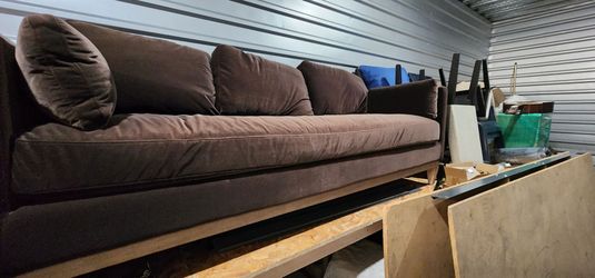 Brown Velvet Couch