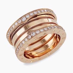 BVLGARI B.zero1 Bands Ring Size: 5 Authentic 