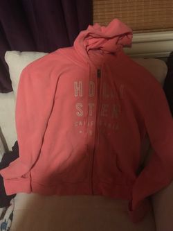 Peach pink Hollister hoodie