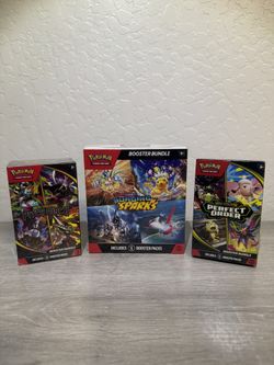 Pitch Black, Surging Sparks, & Perfect Order Booster Bundles