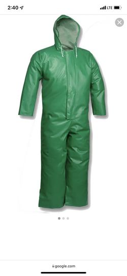 Green Safetyflex FR Coverall Rain Suit
