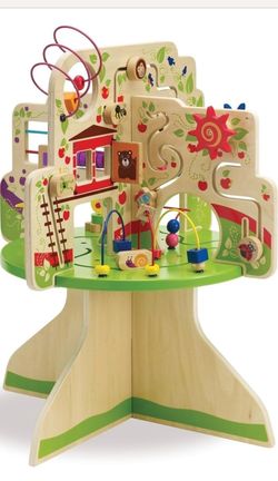 Wooden Tree Activity Center Toddler Toy