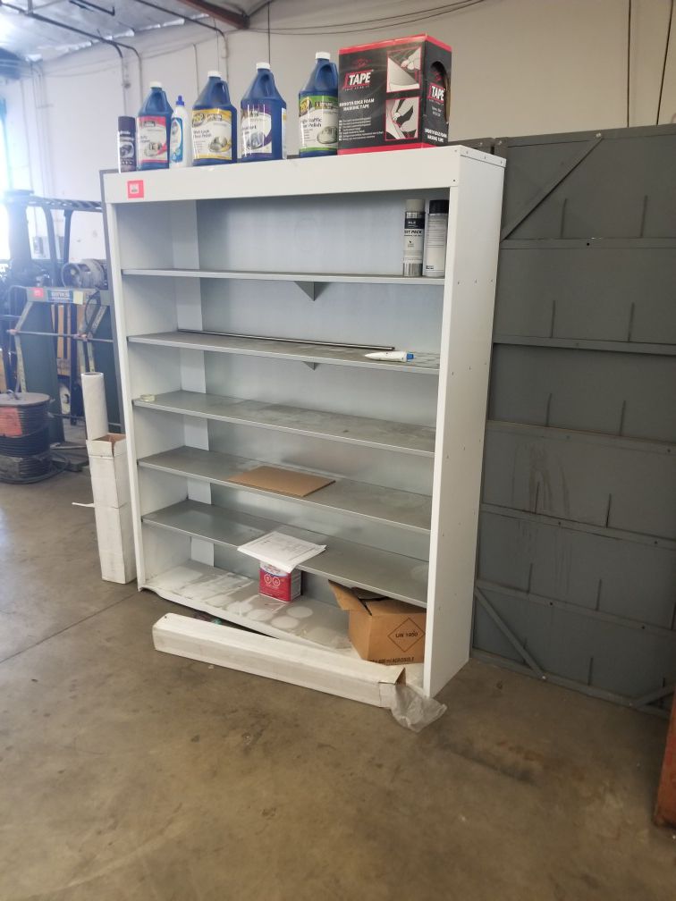 Metal Rack with shelves pick up today only til 4pm