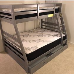 New Bunk bed W/Both Mattresses 