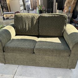 Green Fabric Sofa Set! A 2- Seater & 3-Seater