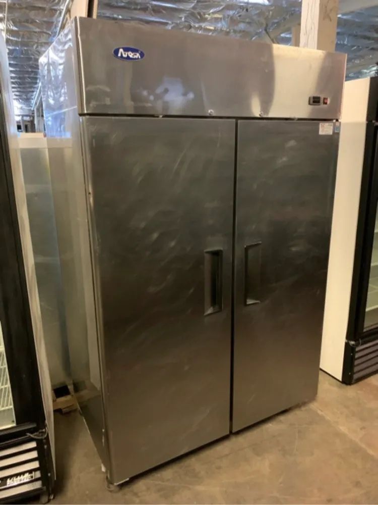 ATOSA Stainless Steel Two Door Refrigerator