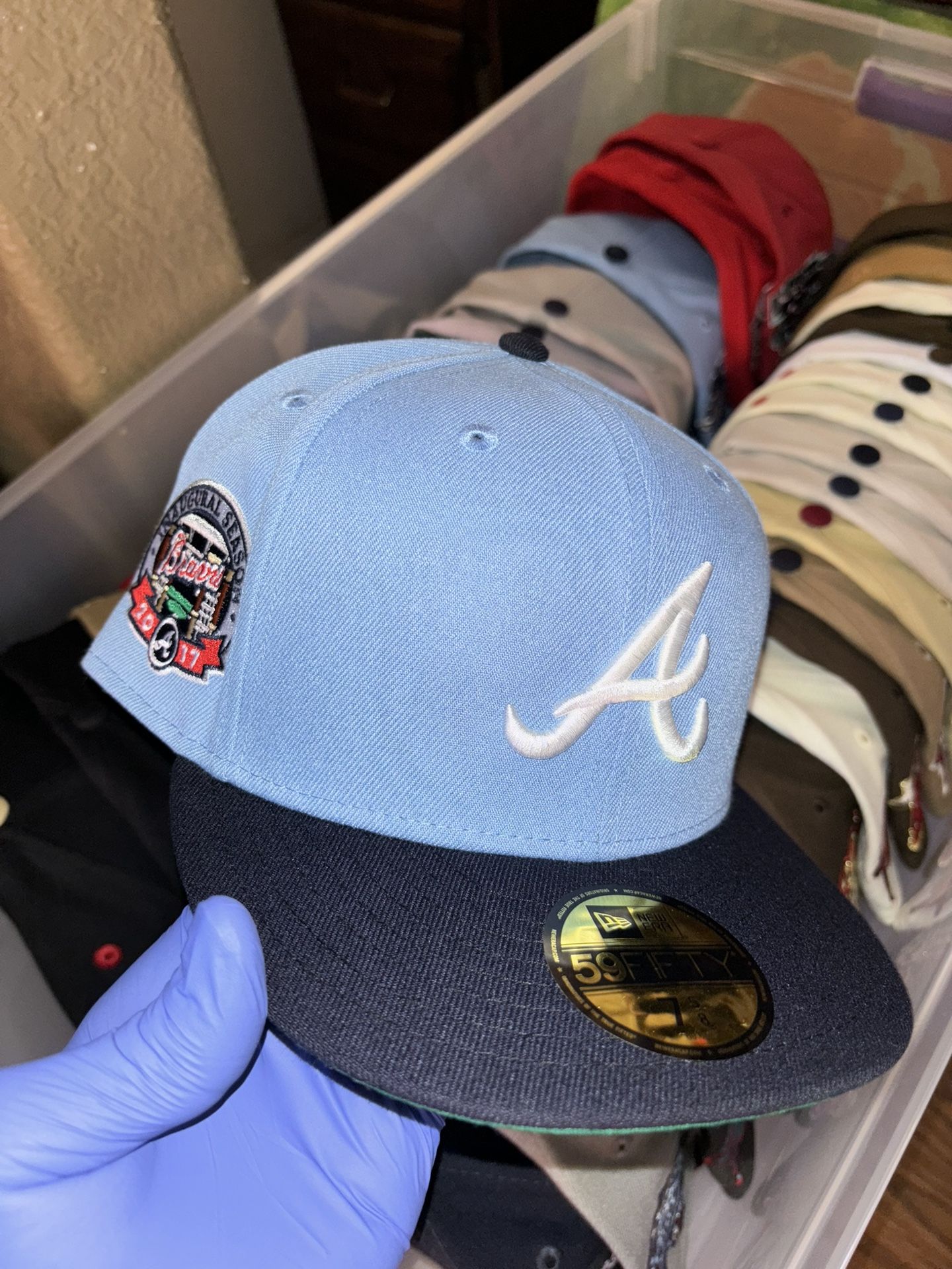 New Era Fitted Hats Sizes 7 1/2 & 7 5/8