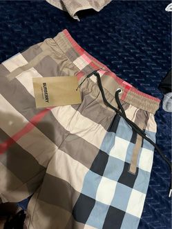 Burberry Check Swim Shorts with Tag