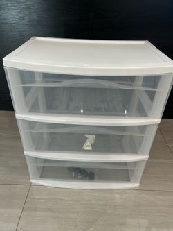 Sterilite 3-Drawer Wide Cart