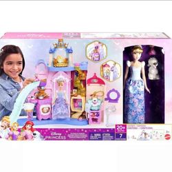 Disney Cinderella pet palace set toy new doll and accessories