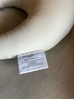 Snuggle me Crescent Nursing Pillow White