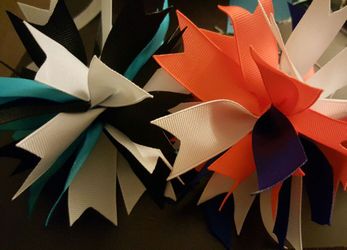 Ribbon hair ties Superbowl