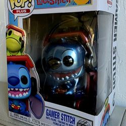 Funko Pop Disney Metallic Gamer Stitch 