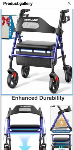 Homland Foldable Rollator Walkers