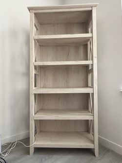 Beautiful Light Colored Wood Bookshelf