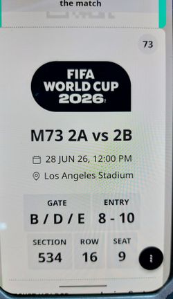 World cup tickets