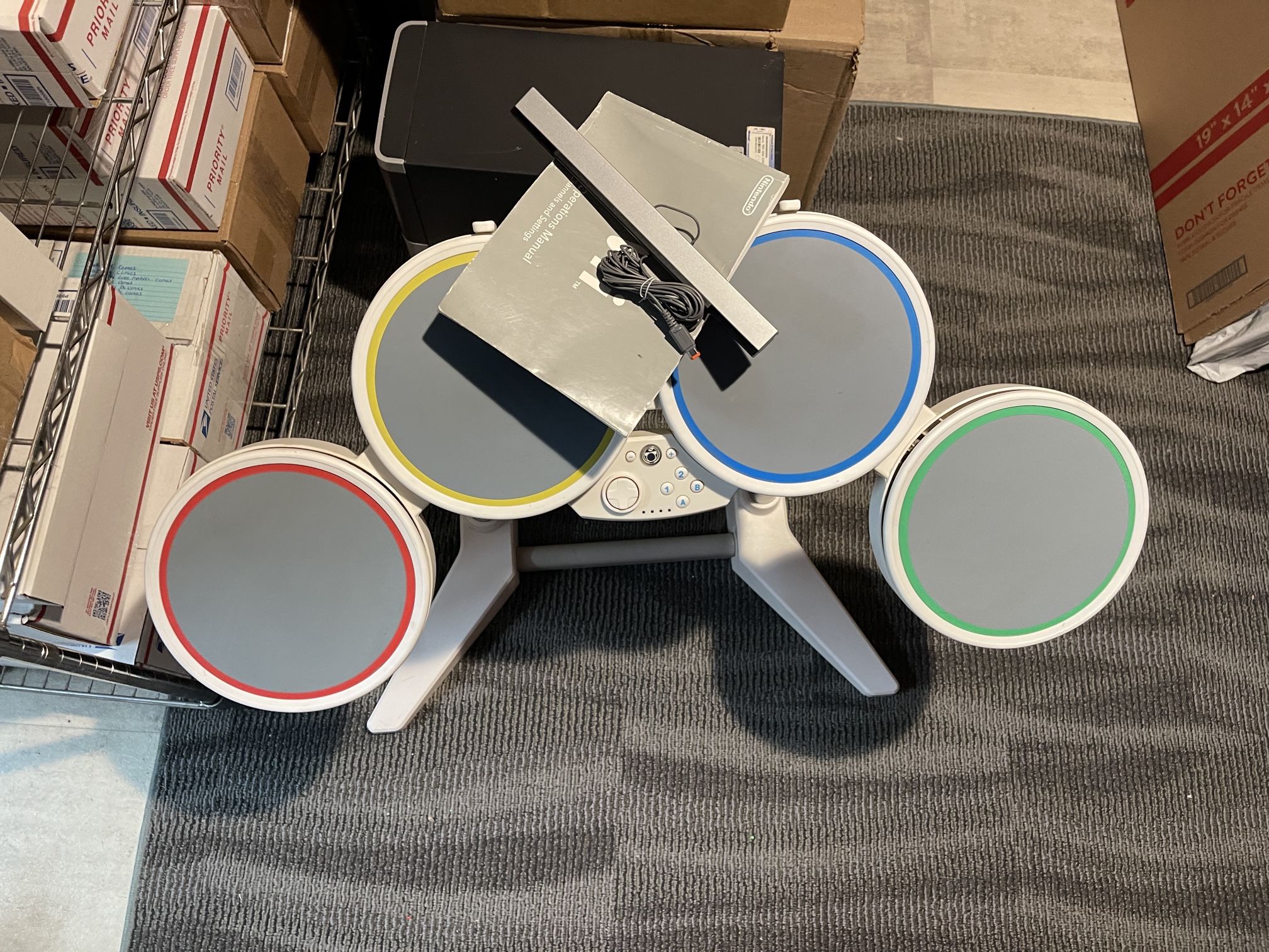 RockBand Harmonix Wii Drum Set With Sensor Bar