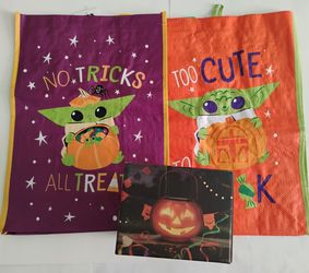 Halloween Decor Solar Lantern & Tote Bags