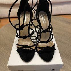 Black Laced Up Heels