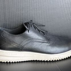 Men’s Cole Haan Grand+ Plain Toe Oxfords Black Leather Dress Casual Shoes 11.5