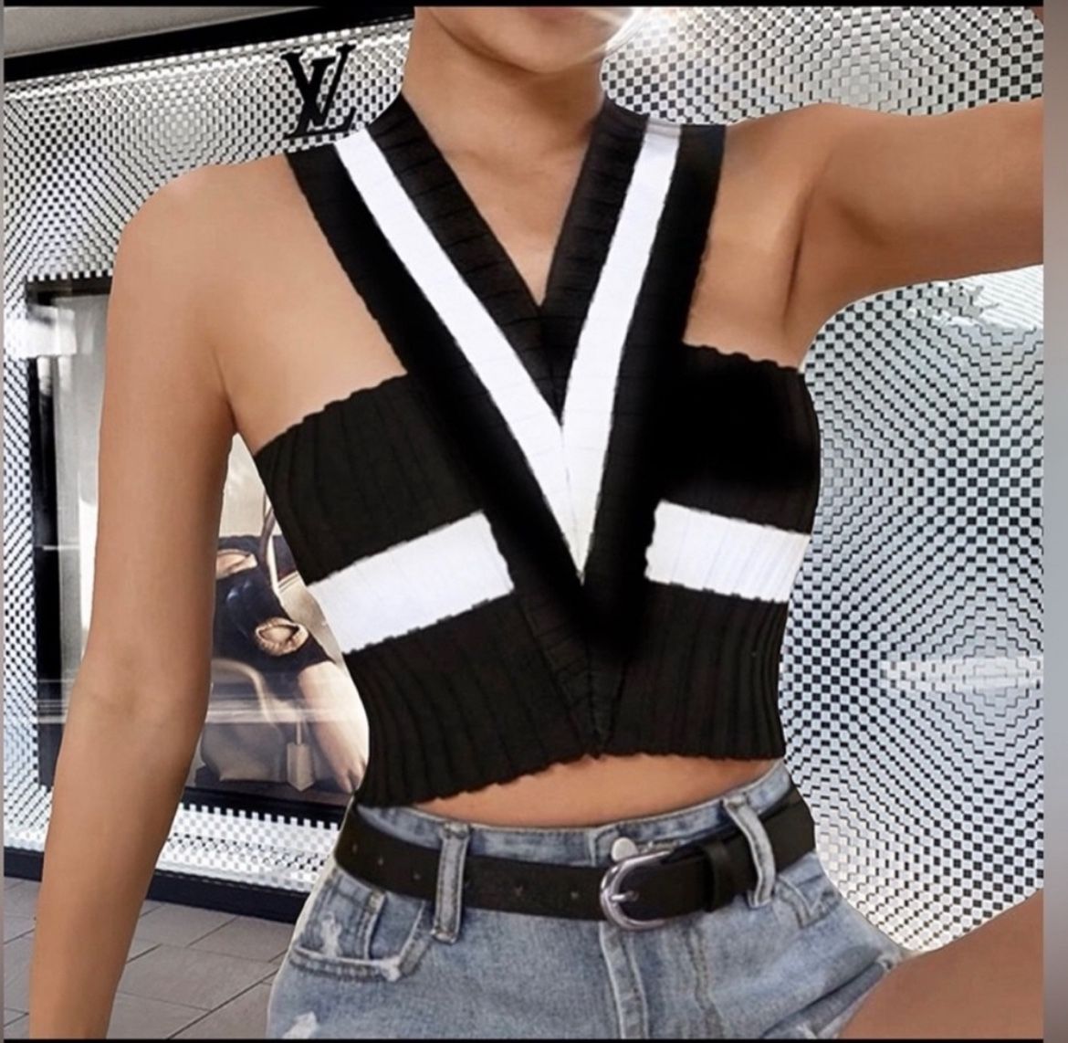 NWT, Lavishly Paris Women’s Knit Halter tank top.