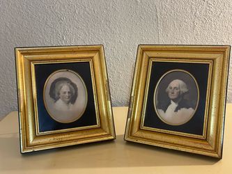 Pair of George & Martha Washington Framed Portraits – $100 OBO