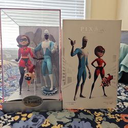 Disney Elastigirl, Jack-Jack, and Frozone Doll Set Designer Collection Pixar

Studios