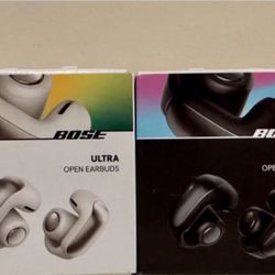 Bose Ultra Open Earbuds, Open Ear Wireless Earbuds, White Smoke