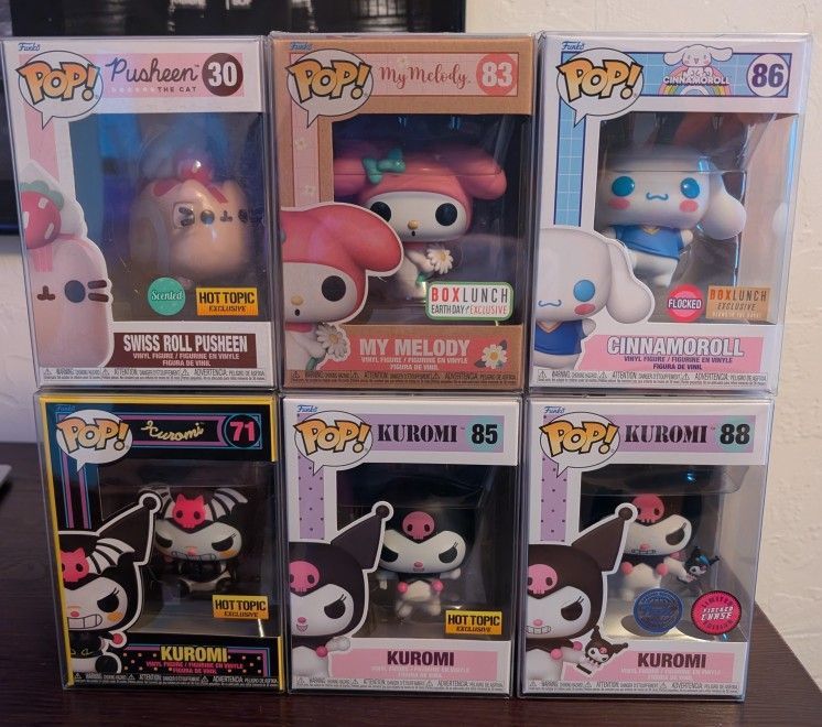Flocked Chase Kuromi Funko And 5 Others New