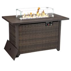 Outdoor Propane Gas Fire Pit Table

