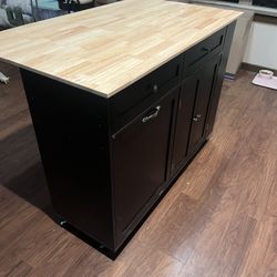 kitchen island with wheels