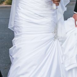 Wedding Dress & Petticoat. ( David's Bridal) 